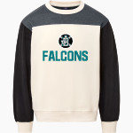 Jensen Beach Falcons <span class="pdp-name-mascot">Jensen Beach Falcons</span> MV Sport Unisex Colorblock Crew Front Thumbnail