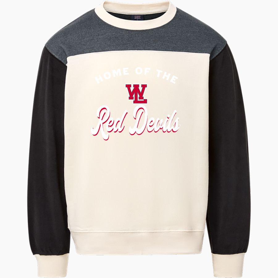 West Lafayette Jr-Sr High School Red Devils Online Store MV Sport Unisex Colorblock Crew