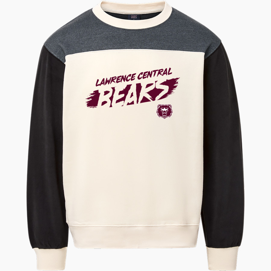 LAWRENCE CENTRAL HIGH SCHOOL BEARS <span class="pdp-name-mascot">LAWRENCE BEARS</span> MV Sport Unisex Colorblock Crew