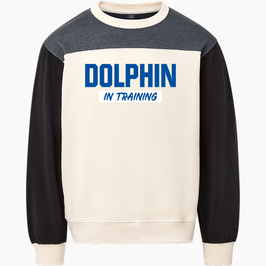 BARTLE Dolphins <span class="pdp-name-mascot">BARTLE ELEMENTARY SCHOOL Dolphins</span> MV Sport Unisex Colorblock Crew