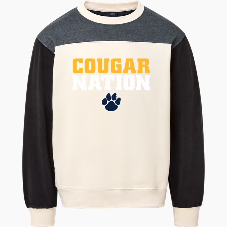 Goldsboro Cougars <span class="pdp-name-mascot">Goldsboro Cougars</span> MV Sport Unisex Colorblock Crew