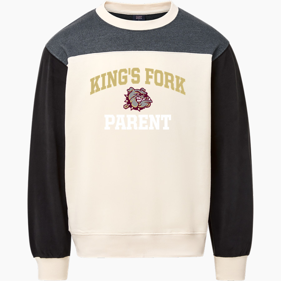 KING'S FORK HIGH SCHOOL BULLDOGS <span class="pdp-name-mascot">KINGS FORK BULLDOGS</span> MV Sport Unisex Colorblock Crew