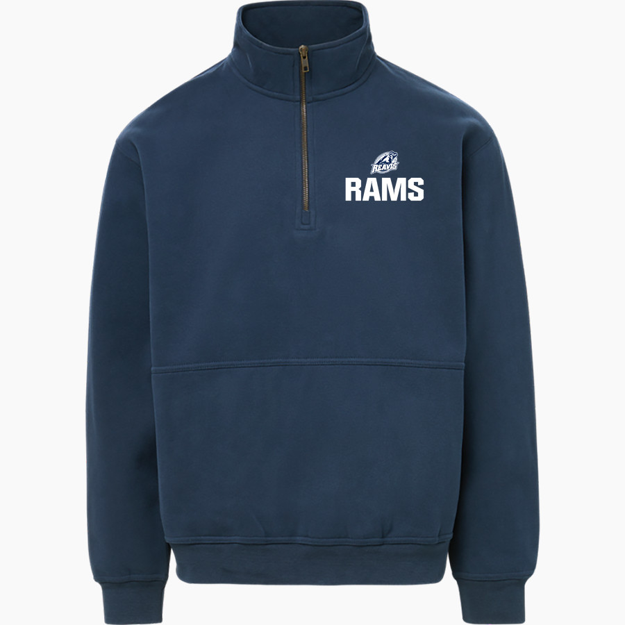 REAVIS HIGH SCHOOL RAMS MV Sport Men's Vintage Fleece 1/4 Zip