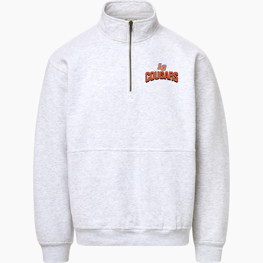 Lassen Community College Cougars <span class="pdp-name-mascot">Lassen Community College Cougars</span> MV Sport Men's Vintage Fleece 1/4 Zip
