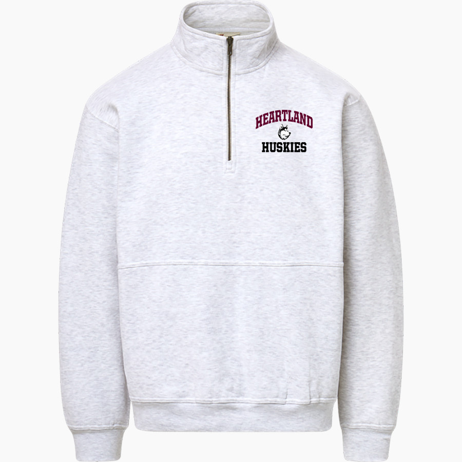 Heartland Huskie <span class="pdp-name-mascot">Heartland Community Schools Huskies</span> MV Sport Men's Vintage Fleece 1/4 Zip