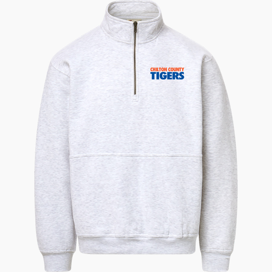 Chilton County Tigers <span class="pdp-name-mascot">Chilton County Tigers</span> MV Sport Men's Vintage Fleece 1/4 Zip
