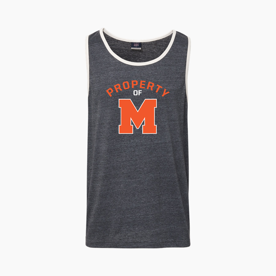 McHENRY COMM HIGH SCHOOL WARRIORS <span class="pdp-name-mascot">McHENRY WARRIORS</span> MV Sport Men's Ringer Tank