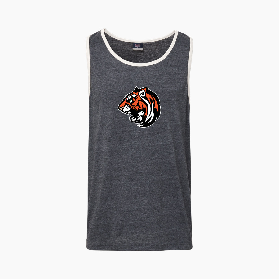 WARSAW HIGH SCHOOL TIGERS <span class="pdp-name-mascot">WARSAW TIGERS</span> MV Sport Men's Ringer Tank