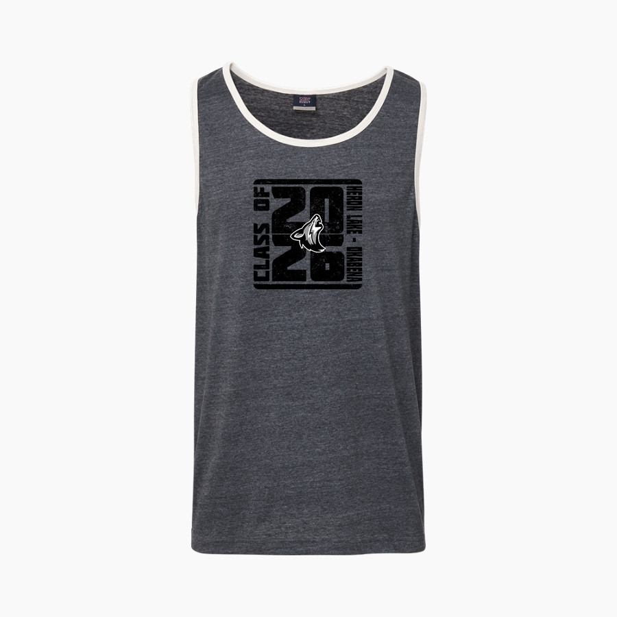 HERON LAKE-OKABENA Coyotes <span class="pdp-name-mascot">HERON LAKE - OKABENA Coyotes</span> MV Sport Men's Ringer Tank