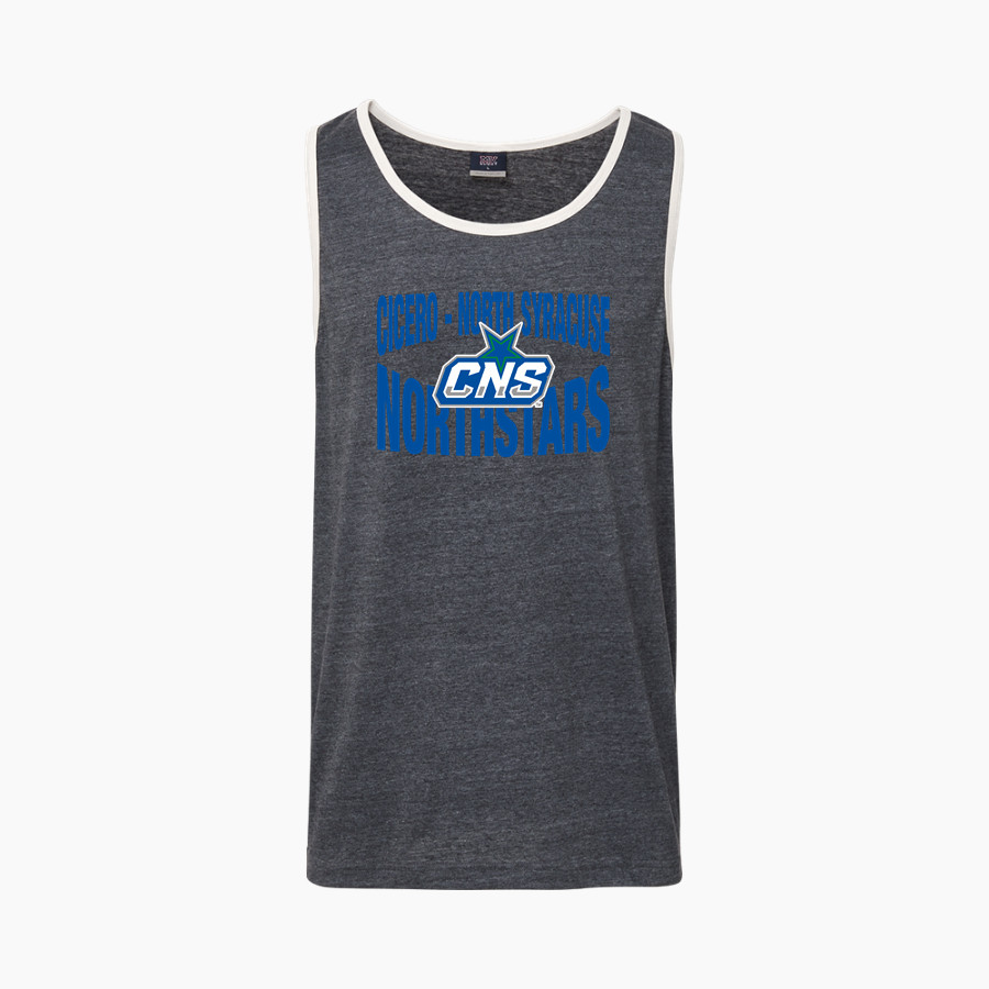 CICERO-NORTH SYRACUSE NORTHSTARS official sideline store <span class="pdp-name-mascot">CICERO - NORTH SYRACUSE NORTHSTARS</span> MV Sport Men's Ringer Tank