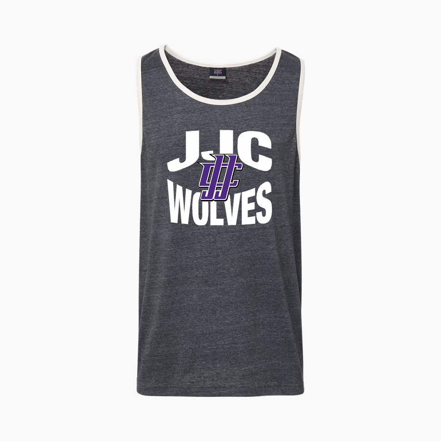 JJC Wolves <span class="pdp-name-mascot">JJC Wolves</span> MV Sport Men's Ringer Tank