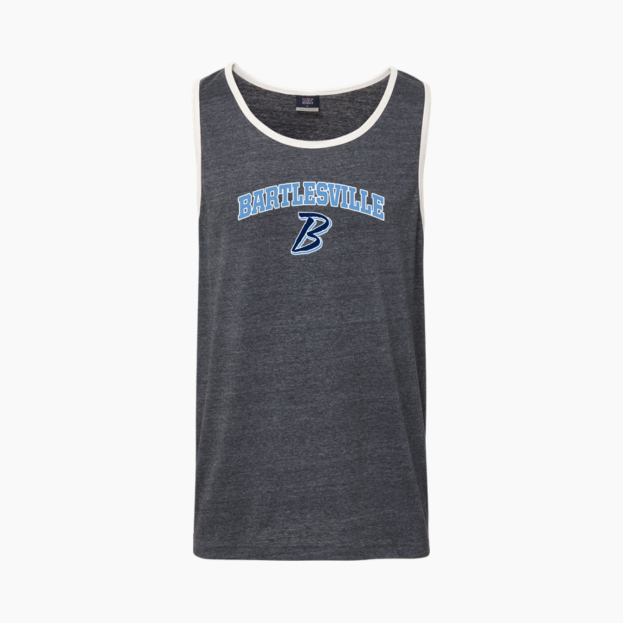 BARTLESVILLE HIGH SCHOOL BRUINS MV Sport Men's Ringer Tank