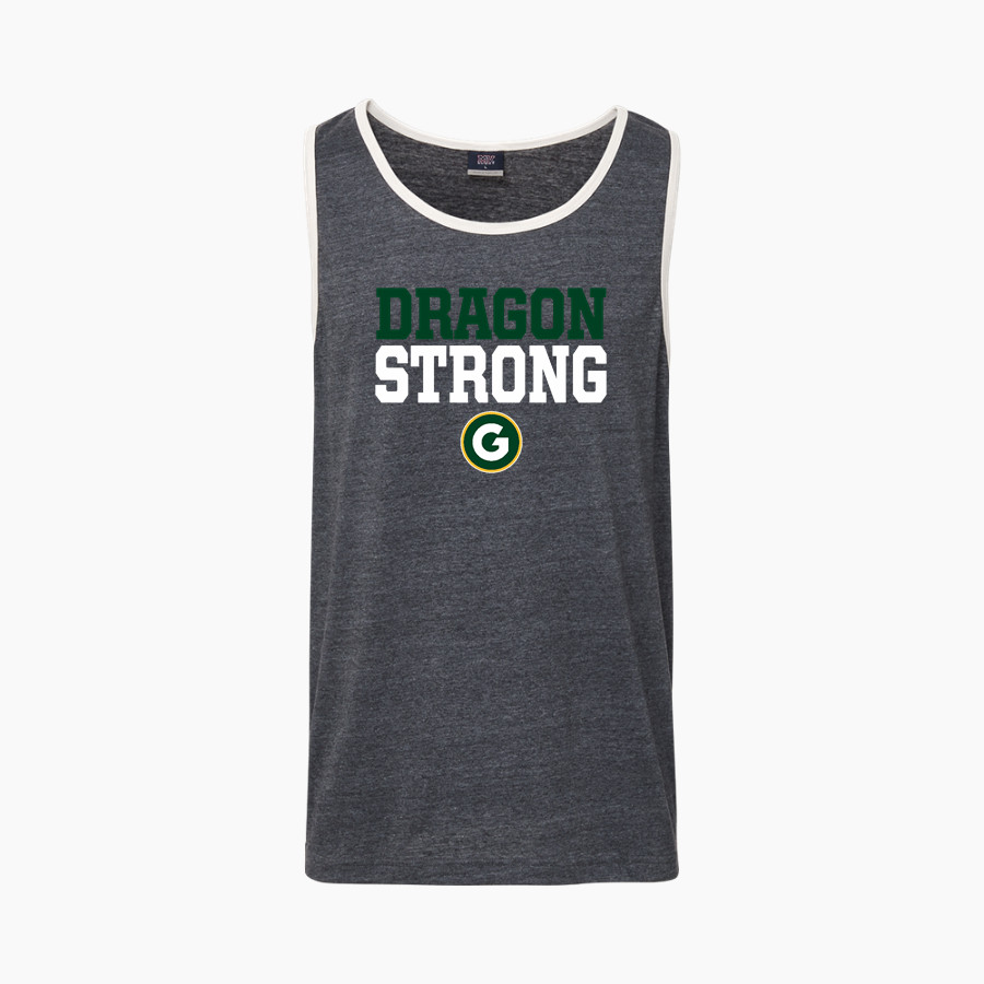 GRETNA HIGH SCHOOL DRAGONS <span class="pdp-name-mascot">GRETNA DRAGONS</span> MV Sport Men's Ringer Tank