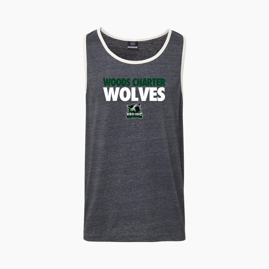 Woods Charter Wolves MV Sport Men's Ringer Tank