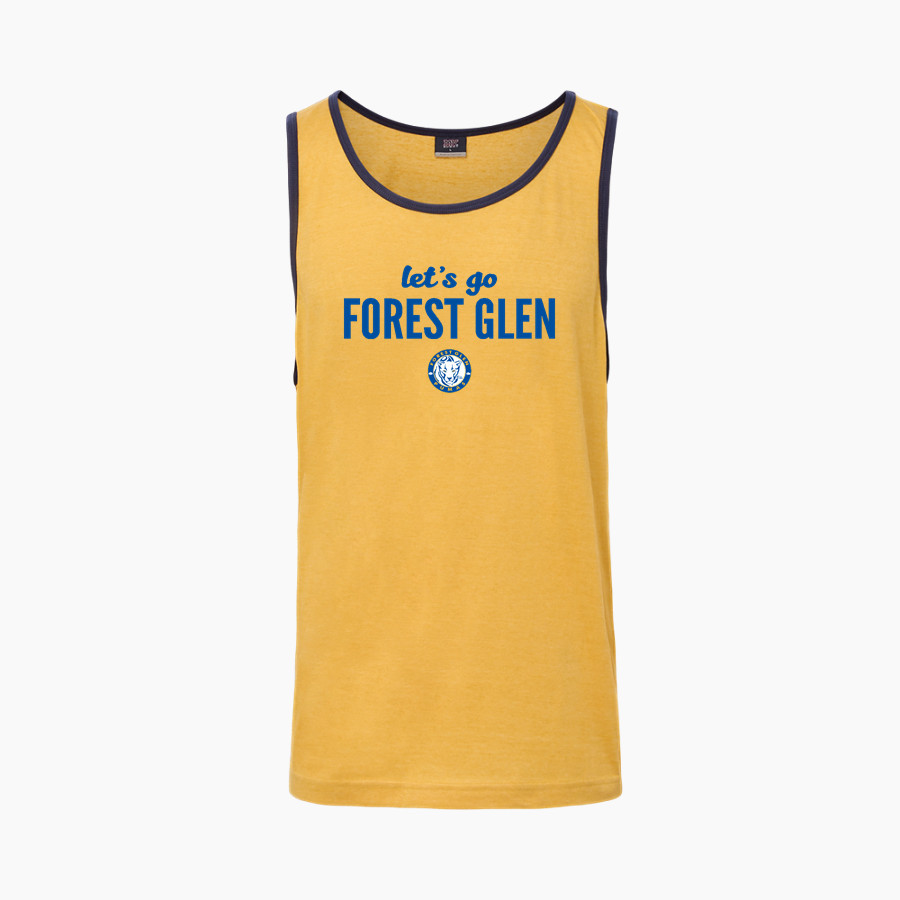 Forest Glen Pumas <span class="pdp-name-mascot">Forest Glen Elementary School Pumas</span> MV Sport Men's Ringer Tank