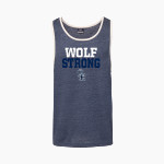 Oswego East Wolves <span class="pdp-name-mascot">Oswego East Wolves</span> MV Sport Men's Ringer Tank Front Thumbnail