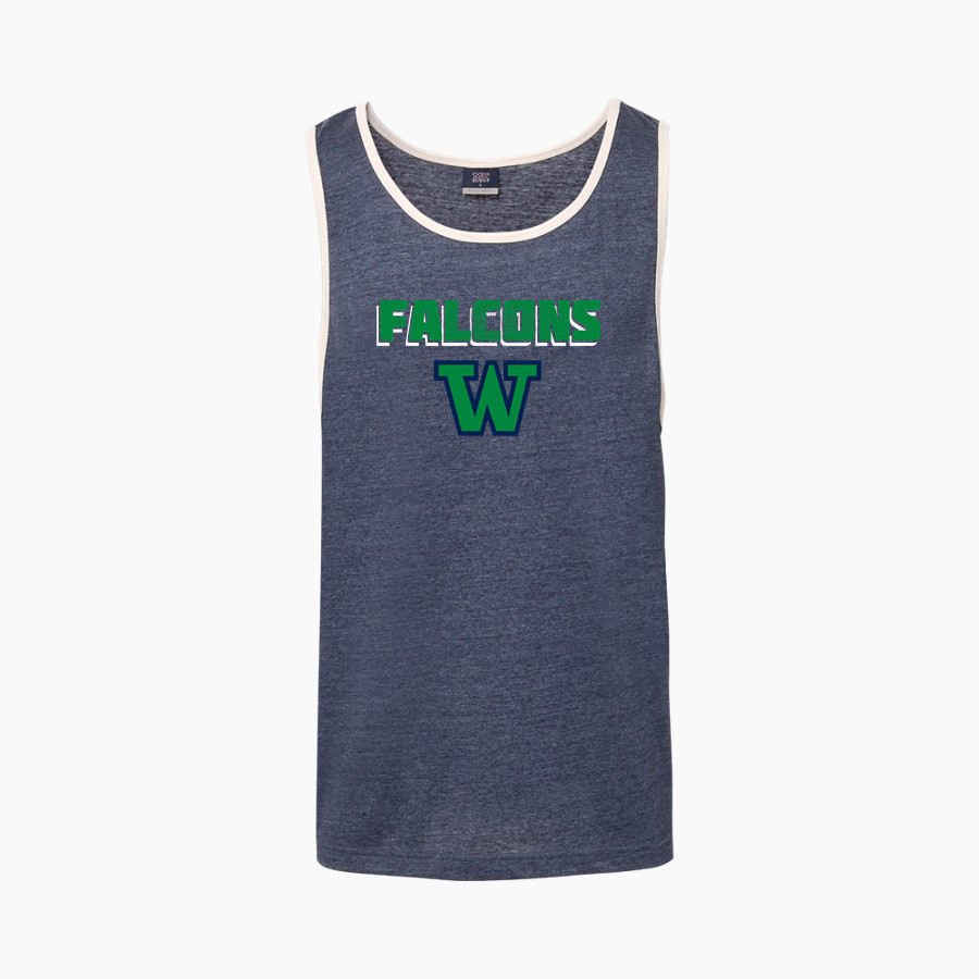 WOODINVILLE HIGH SCHOOL FALCONS MV Sport Men's Ringer Tank