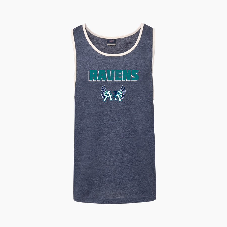 AUBURN RIVERSIDE HIGH SCHOOL RAVENS <span class="pdp-name-mascot">AUBURN RIVERSIDE RAVENS</span> MV Sport Men's Ringer Tank