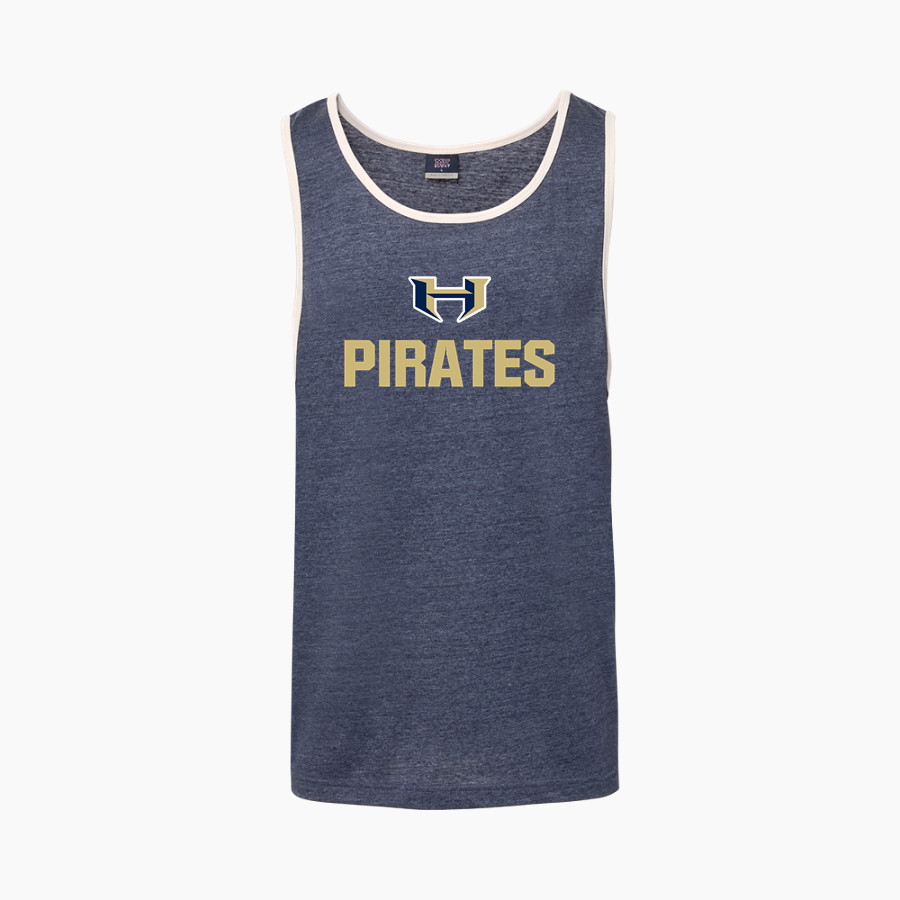 HIDALGO EARLY COLLEGE HIGH SCHOOL PIRATES <span class="pdp-name-mascot">HIDALGO EARLY COLLEGE PIRATES</span> MV Sport Men's Ringer Tank