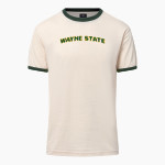 Wayne State Warriors <span class="pdp-name-mascot">Wayne State Warriors</span> MV Sport Men's Ringer Tee Front Thumbnail