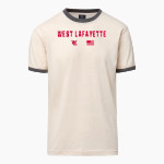 West Lafayette Jr-Sr High School Red Devils Online Store MV Sport Men's Ringer Tee Front Thumbnail