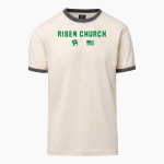 Risen Church <span class="pdp-name-mascot">Risen Church</span> MV Sport Men's Ringer Tee Front Thumbnail