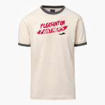 Pleasanton Middle School Panthers <span class="pdp-name-mascot">Pleasanton Panthers</span> MV Sport Men's Ringer Tee Front Thumbnail