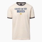 Grant County Braves The Official Online Store <span class="pdp-name-mascot">Grant County Braves</span> MV Sport Men's Ringer Tee Front Thumbnail