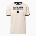 Manhattan Christian Thunder <span class="pdp-name-mascot">Manhattan Christian Thunder</span> MV Sport Men's Ringer Tee Front Thumbnail