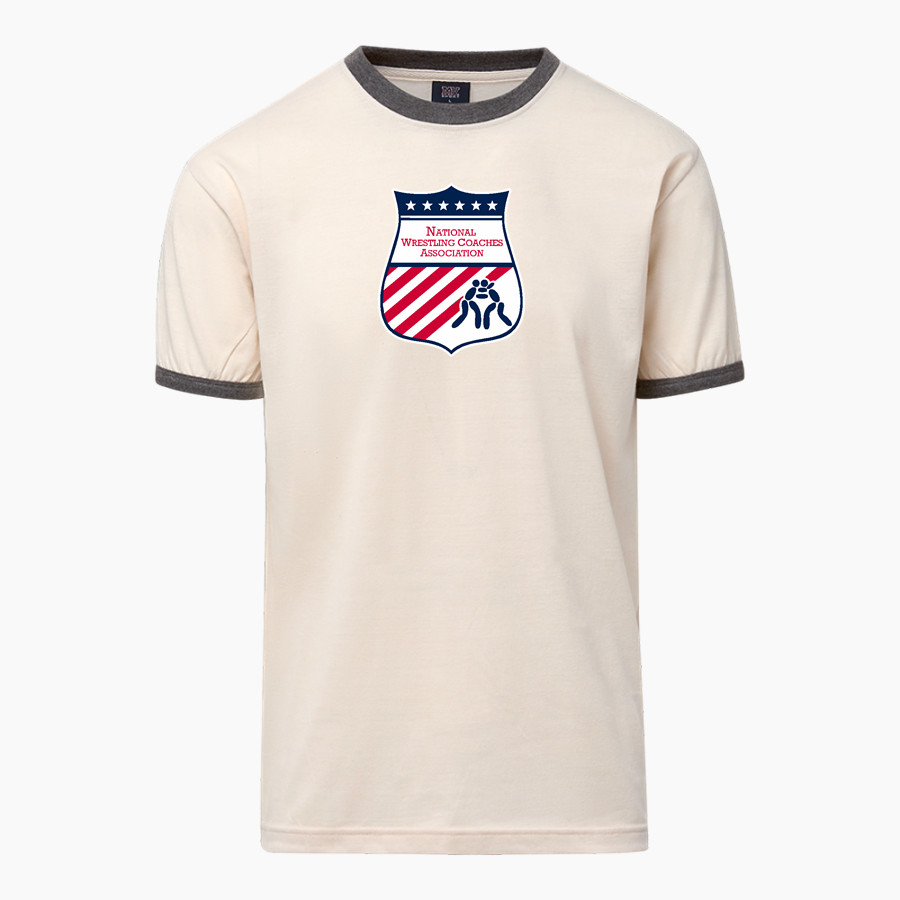 National Wrestling Coaches Association <span class="pdp-name-mascot">NWCA</span> MV Sport Men's Ringer Tee