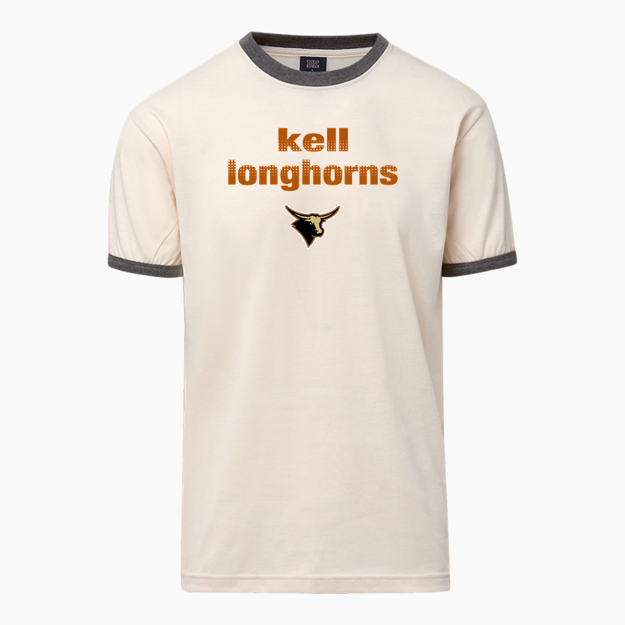 Kell Longhorns <span class="pdp-name-mascot">Kell Longhorns</span> MV Sport Men's Ringer Tee