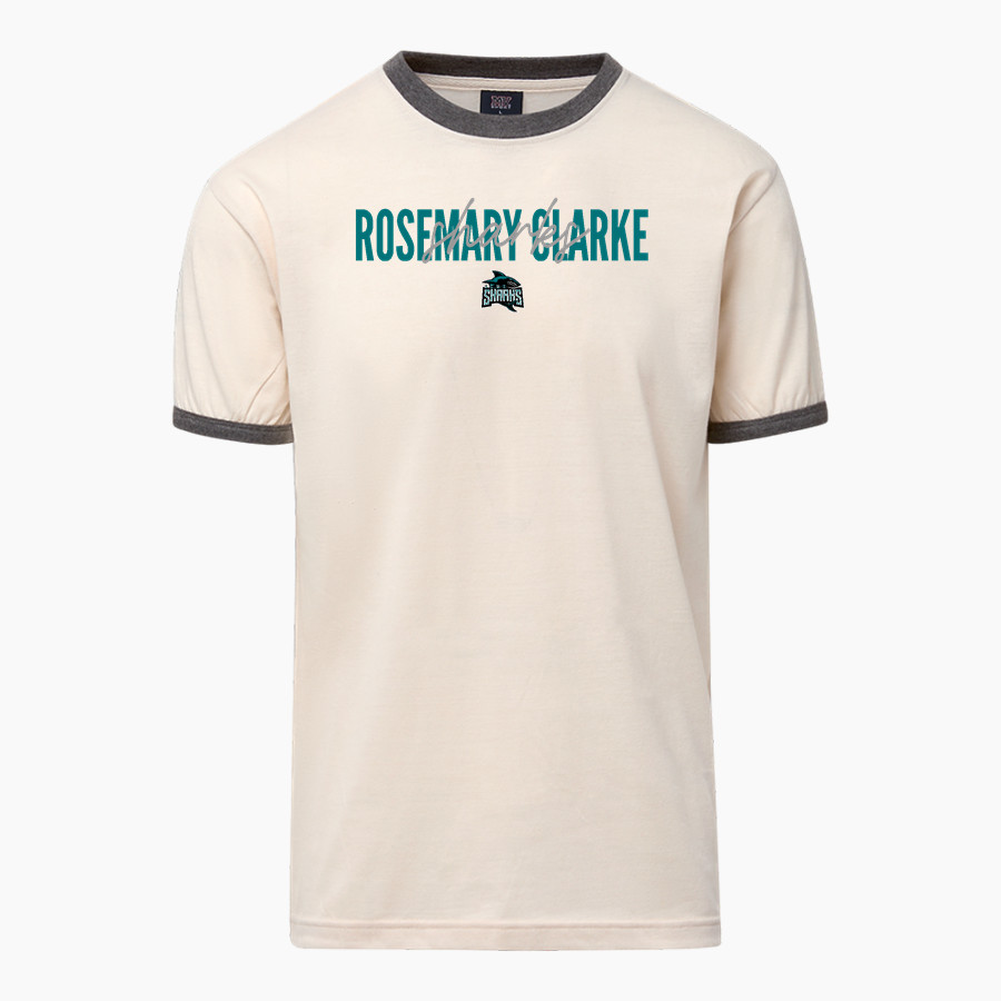 Rosemary Clarke Sharks <span class="pdp-name-mascot">Rosemary Clarke Middle School</span> MV Sport Men's Ringer Tee