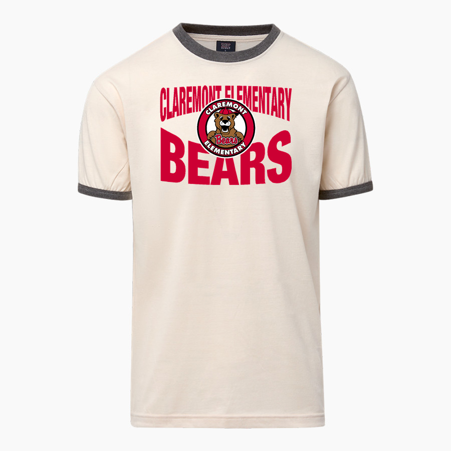 Claremont Elementary Bears <span class="pdp-name-mascot">Claremont Elementary Bears</span> MV Sport Men's Ringer Tee