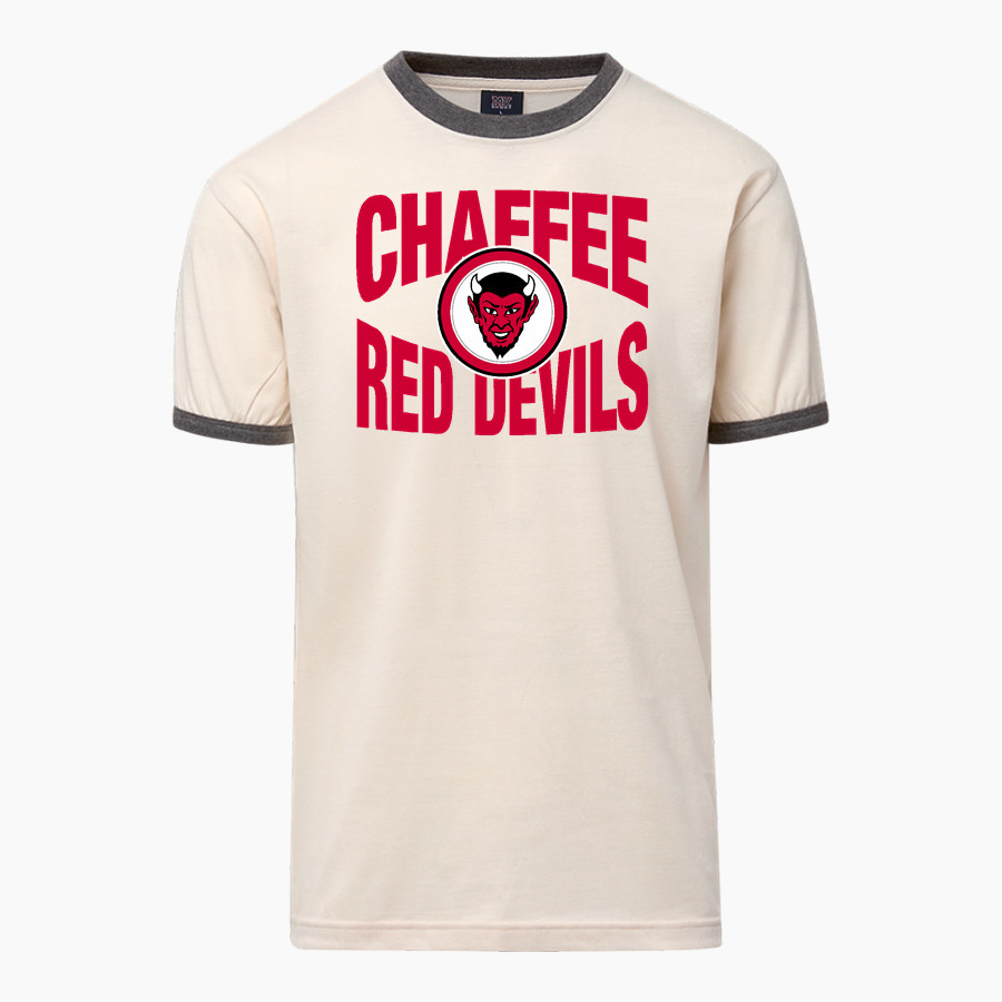 Chaffee Red Devils <span class="pdp-name-mascot">Chaffee Schools Red Devils</span> MV Sport Men's Ringer Tee