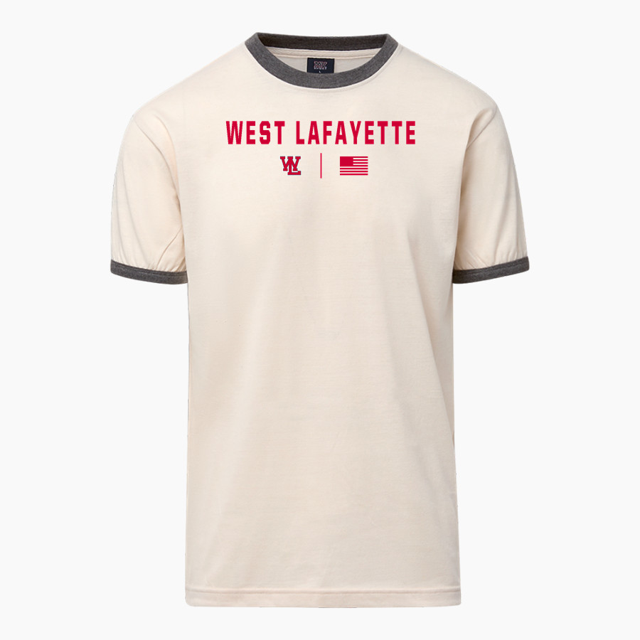 West Lafayette Jr-Sr High School Red Devils Online Store MV Sport Men's Ringer Tee