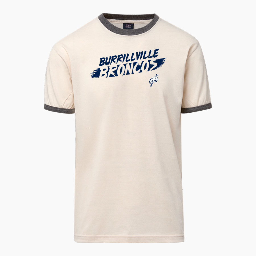 Burrillville Broncos <span class="pdp-name-mascot">Burrillville Broncos</span> MV Sport Men's Ringer Tee