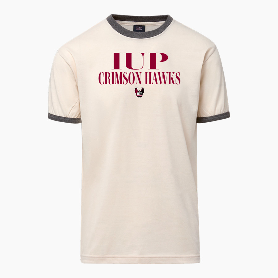 Indiana University of Pennsylvania <span class="pdp-name-mascot">Indiana University Of PA Hawks</span> MV Sport Men's Ringer Tee