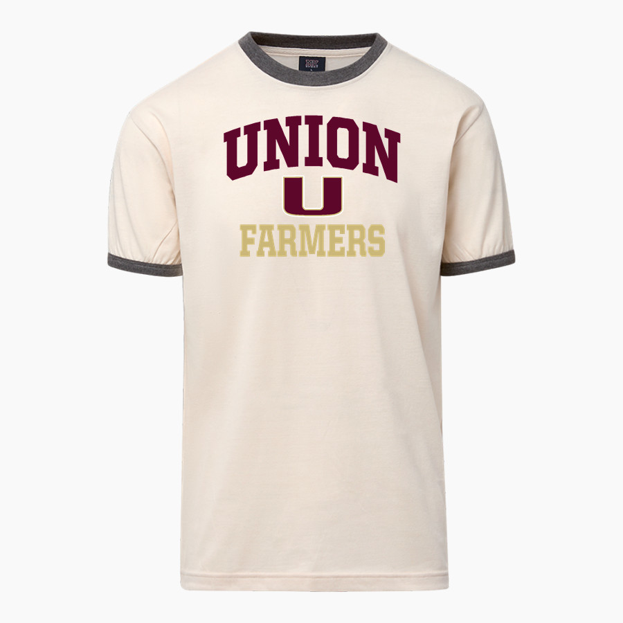 UNION HIGH SCHOOL FARMERS <span class="pdp-name-mascot">UNION FARMERS</span> MV Sport Men's Ringer Tee