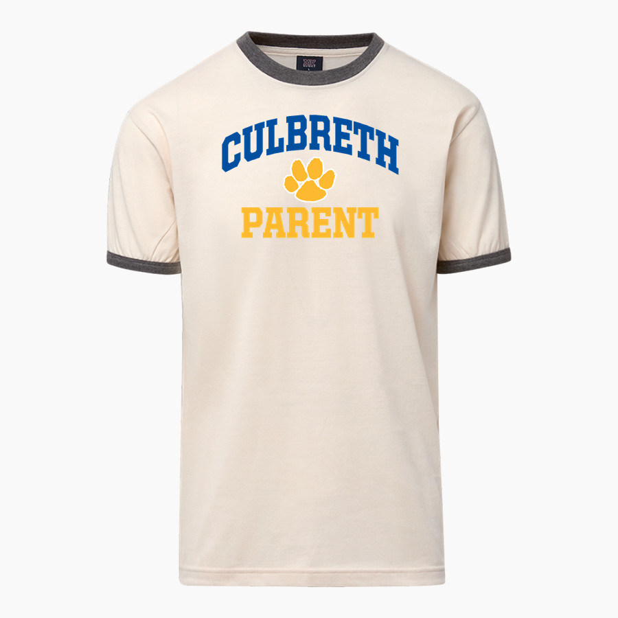 CULBRETH Cougars <span class="pdp-name-mascot">GREY CULBRETH MIDDLE SCHOOL Cougars</span> MV Sport Men's Ringer Tee
