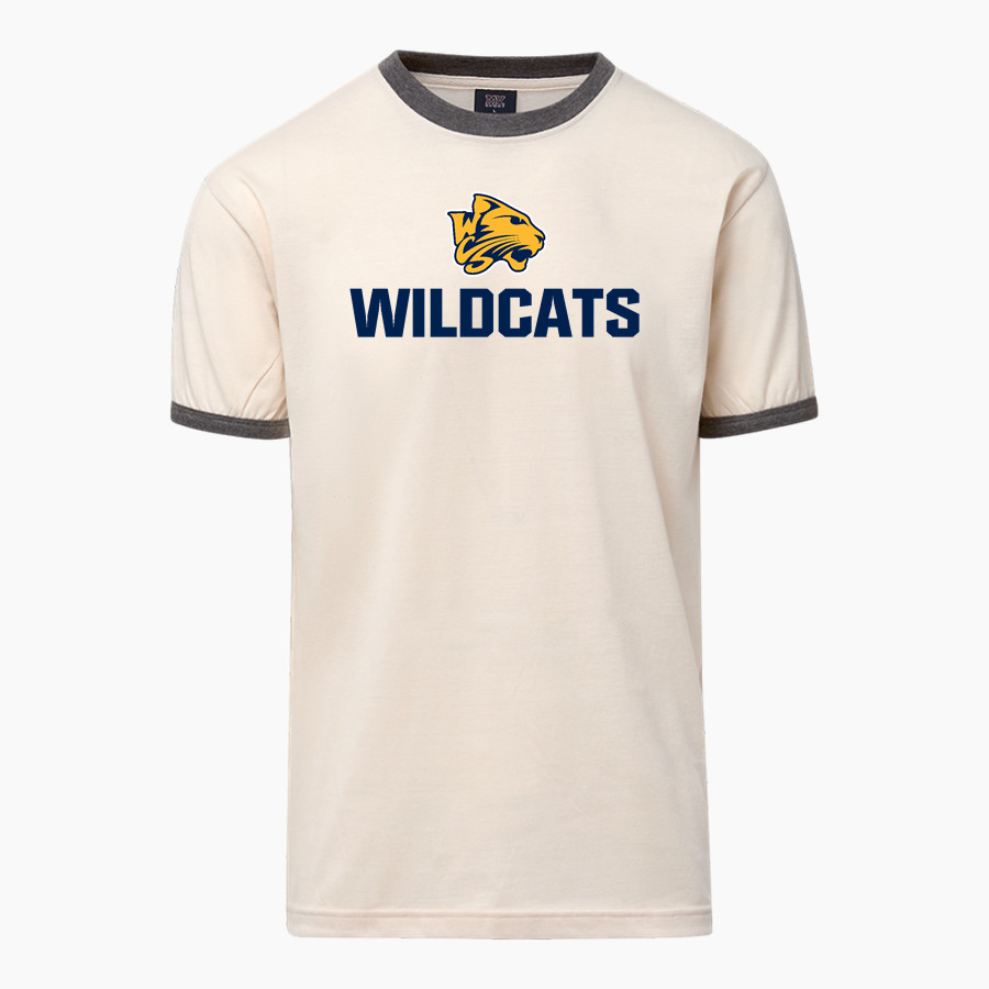 Westbury Christian Wildcats <span class="pdp-name-mascot">Westbury Christian Wildcats</span> MV Sport Men's Ringer Tee