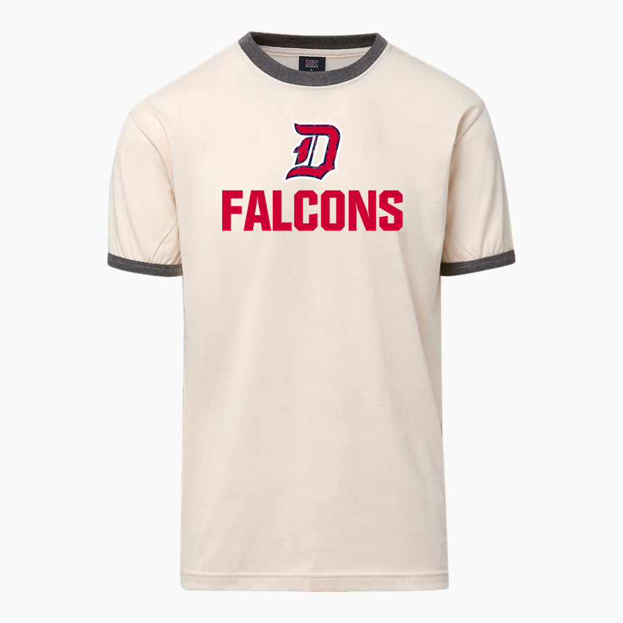 Dunedin Falcons <span class="pdp-name-mascot">Dunedin High School Falcons</span> MV Sport Men's Ringer Tee