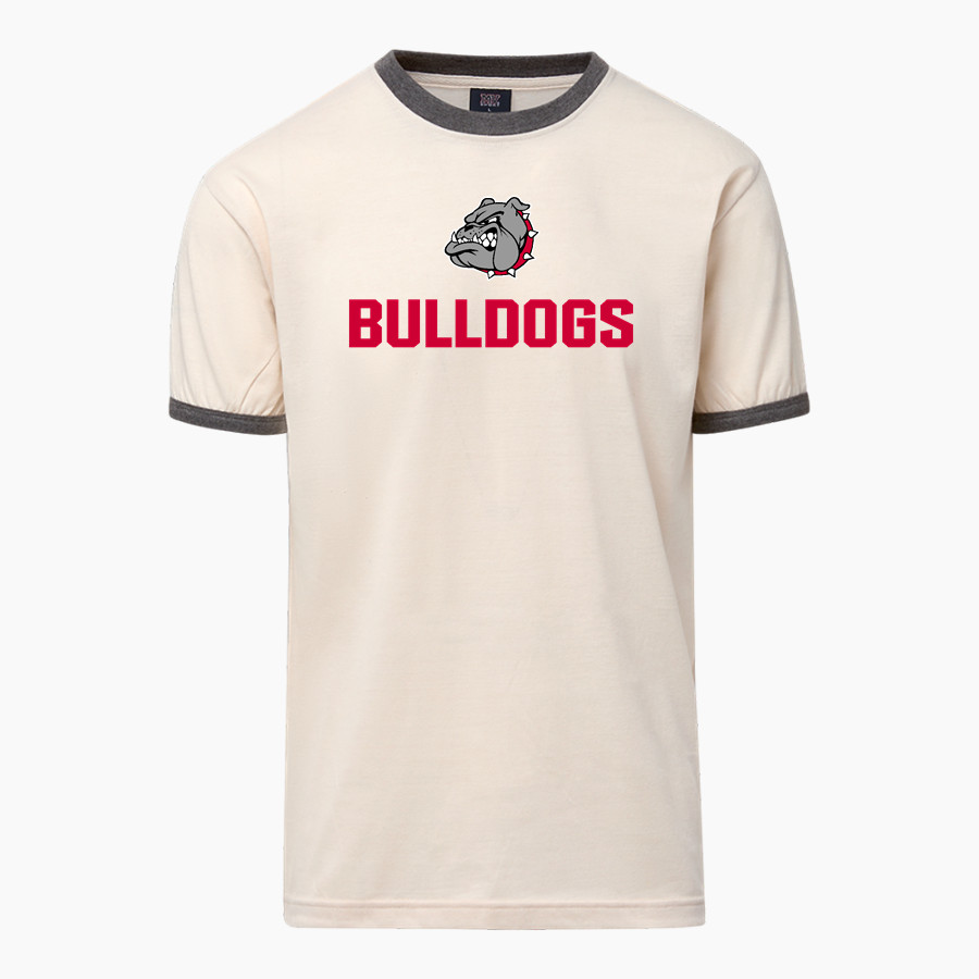 Boiling Springs Middle School bulldogs offical sideline store MV Sport Men's Ringer Tee
