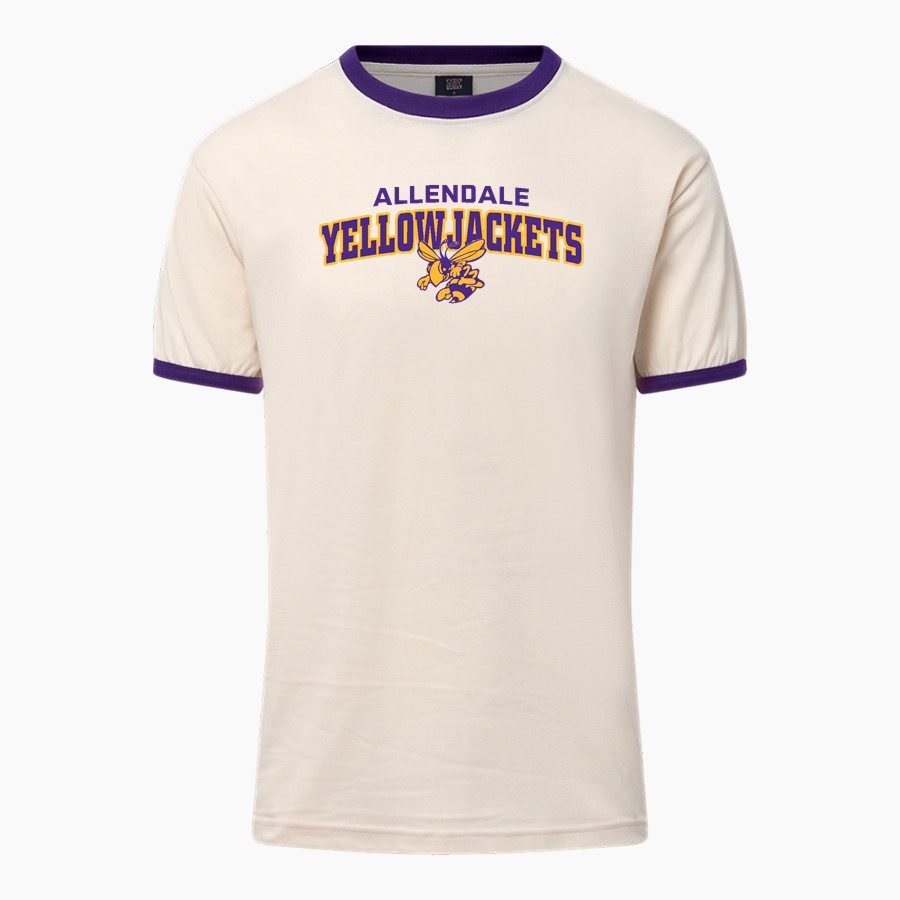 Allendale Yellowjackets <span class="pdp-name-mascot">Allendale Yellowjackets</span> MV Sport Men's Ringer Tee