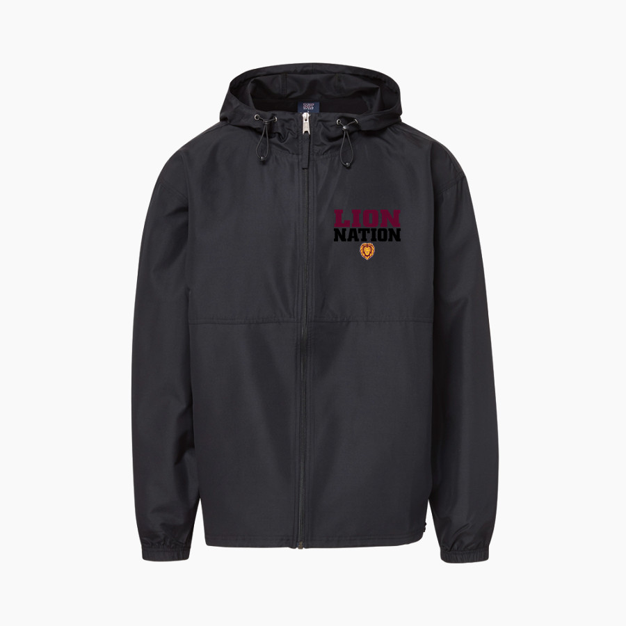 PRAISE ACADEMY LIONS <span class="pdp-name-mascot">PRAISE LIONS</span> MV Sport Men's Full Zip Windbreaker