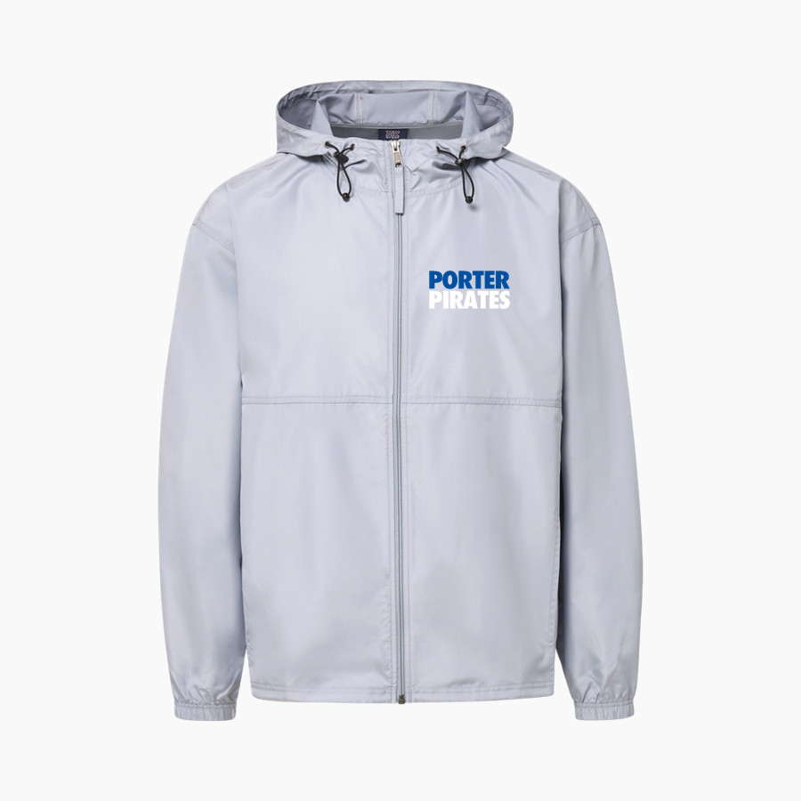 PORTER HIGH SCHOOL PIRATES <span class="pdp-name-mascot">PORTER PIRATES</span> MV Sport Men's Full Zip Windbreaker