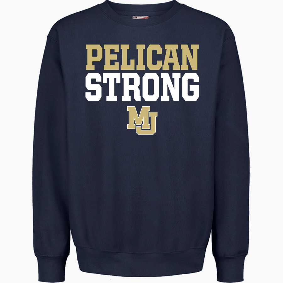Morris Jeff Pelicans MV Sport Men's Pro-Weave Crewneck