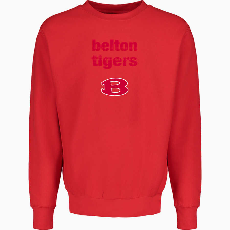 BELTON HIGH SCHOOL TIGERS <span class="pdp-name-mascot">BELTON TIGERS</span> MV Sport Men's Pro-Weave Crewneck