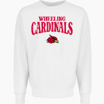 Wheeling University Cardinals Online Store MV Sport Men's Pro-Weave Crewneck Front Thumbnail