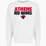 ATHENS HIGH SCHOOL RED HAWKS <span class="pdp-name-mascot">ATHENS RED HAWKS</span> MV Sport Men's Pro-Weave Crewneck Front Thumbnail