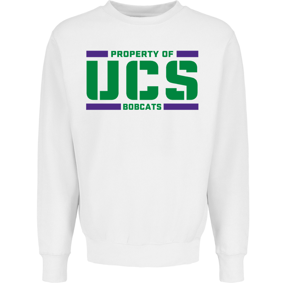 UCS Bobcats <span class="pdp-name-mascot">Underhill Central School Bobcats</span> MV Sport Men's Pro-Weave Crewneck